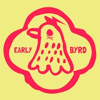 the logo for early byrd on a yellow background